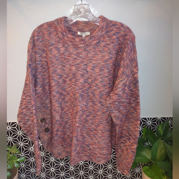 Madewell side-button Pullover sweater - Picture 3 of 6
